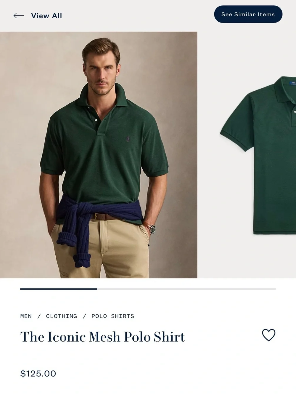 Polo Ralph Lauren Mens Green Short-Sleeve Iconic Mesh Polo Custom Fit Medium
